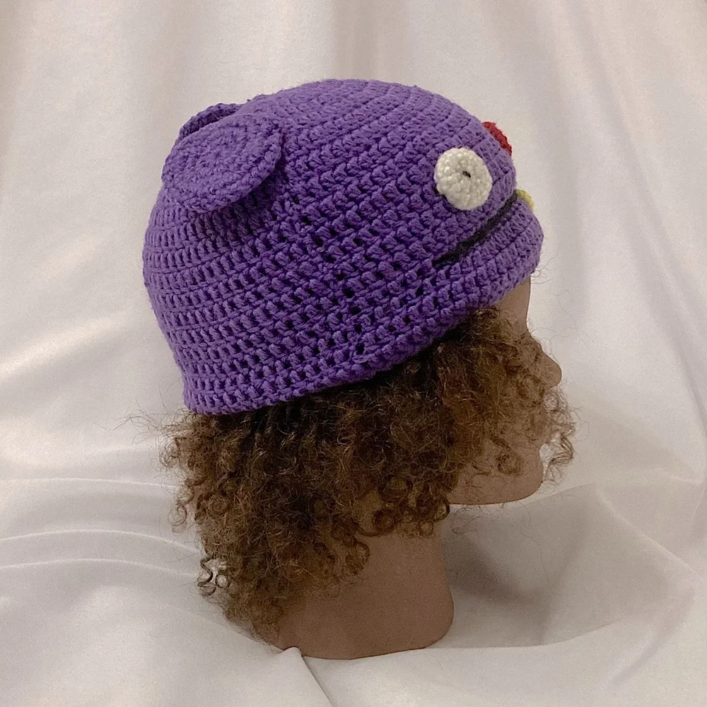 ⭐️ 2010 Purple Knit Ugly Doll Hat Beanie 💗